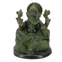 Messingfigur Ganesha Statue 18 cm - Motiv 27