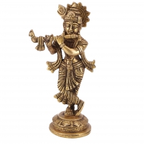 Brass figure, statue Krishna statue 19 cm - motif 3
