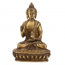 Brass Buddha statue Amoghasiddhi Buddha 14 cm - Model 14