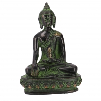 Buddha Statue aus Messing Akshobaya Buddha 10 cm - Modell 6