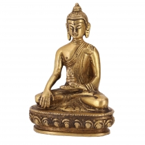 Buddha Statue aus Messing Akshobaya Buddha 11 cm - Modell 8