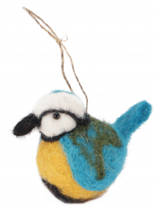 Felt decoration bird, handmade animals from felt, tree hanging - ..
