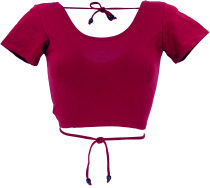 Choli top, short top Goa-chic - red