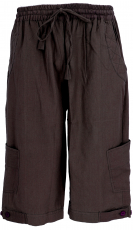 3/4 Yoga pants, Goa pants, Goa shorts - brown