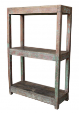 Rustic bookcase, kitchen shelf, solid wood, vintage look - model ..