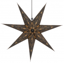 Foldable advent illuminated paper star, poinsettia 60 cm - Lumine..