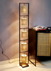 Floor lamp/floor lamp, illuminated shelf - model Calcutta