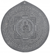 Tibetan stone image, slate relief - Buddha 3