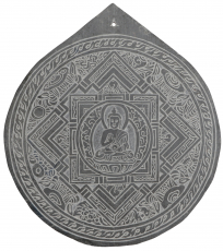Tibetisches Steinbild, Relief aus Schiefer - Buddha 4