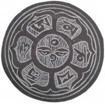 Refrigerator magnet/Tibetan stone image, slate relief - motif 2