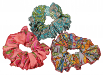 Hair tie saree set, upcyceling hair ornaments - 3 pieces