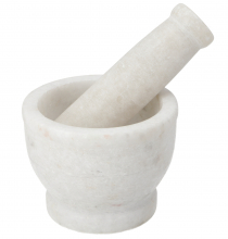 Mortar, spice grinder white marble - model 1