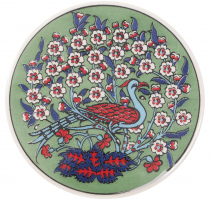 Orientalischer Keramikuntersetzer, runder Untersetzer - Muster 18
