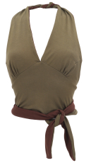 Goa Top, Psytrance, Bandeau Top, bauchfreies Neckholder Yogatop -..