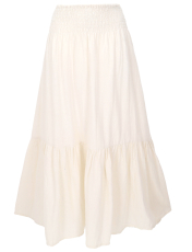 Boho Stufenrock, Maxirock, weiter Sommerrock - naturwei�