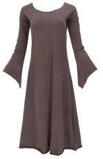 Schmal geschnittenes Elfenkleid, Mittelalter Kleid mit Trompeten�..