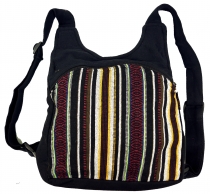 Ethno backpack, Nepal backpack - black
