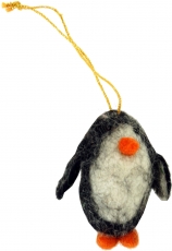Filz Anhänger, Filzdekoration, Baumbehang - Pinguin