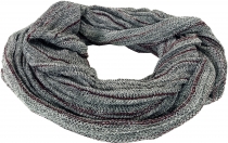 Soft loop scarf/stole, magic loop scarf, vest - grey