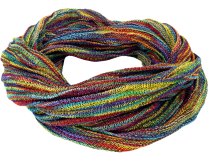 Soft loop scarf/stole, magic loop scarf, vest - colorful