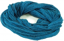 Soft loop scarf/stole, magic loop scarf, vest - turquoise
