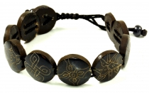 Buddhist bracelet Ashtamangala - black model 5