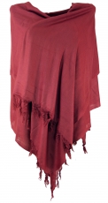Light scarf, single-coloured cloth - light burgundy