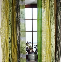 Boho patchwork curtains (2 pcs.) 1 pair bohemia curtains made of ..