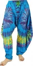 Batik Pants Aladdin Pants, Yoga Pants, Bloomers Bloomers - blue