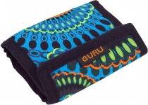 Embroidered wallet retro - turquoise