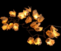 Blüten LED Lichterkette Chiang Mai 20 Stk. - naturweiß