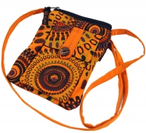 neck pouch, wallet - orange