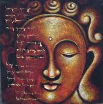 Buddha auf Leinwand 120*100 cm - Motiv 2