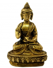 Buddha Statue aus Messing Amoghasiddhi Mudra 10 cm - Modell 3