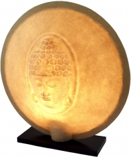 Tischlampe / Tischleuchte Nirwana, handgemacht in Bali, Fiberglas..
