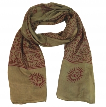 Thin Baba cloth, Benares Lunghi - brown