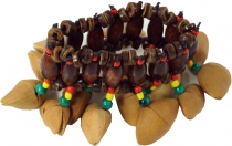 Exotic Cha Cha Nut rattle for the wrist - Bracelet anklet 2
