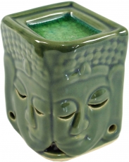 Exotic fragrance lamp, aroma lamp ceramic Buddha - green