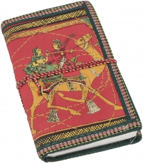 NotizbuchTagebuch mit indischem Motiv - rot