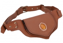 Sidebag fanny pack, goa bag with semi-precious stone - brown 2