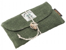 Hemp tobacco pouch, tobacco pouch, rotating pouch - olive green