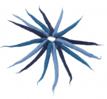 Filzhaargummi, Elfen Haarschmuck - blau