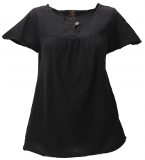 Boho blouse, blouse shirt, summer blouse - black