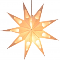 Foldable advent illuminated paper star, poinsettia 40 cm - Aquari..
