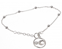 Silver bracelet, Boho bracelet - Spiral of life