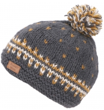 Wool hat, knitted hat from virgin wool, bobble hat, bobble hat - ..