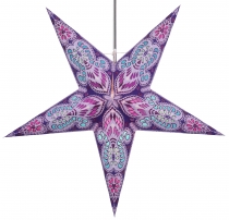 Foldable advent illuminated paper star, poinsettia 60 cm - Menor ..