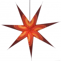 Foldable advent illuminated paper star, poinsettia 80 cm - Helike..