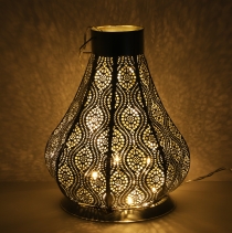 Oriental metal lantern in Moroccan design, lantern - metal design..