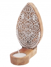 Indischer Teelichthalter Holzstempel - Modell 2